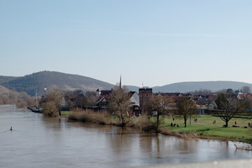 Fototapeta na wymiar landscape with the river