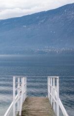 Ponton sur le Lac du Bourget (Savoie) - France