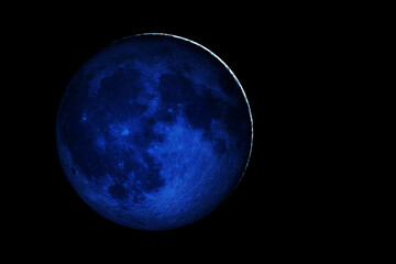 Moon in outer space. Elements of this image furnished by NASA