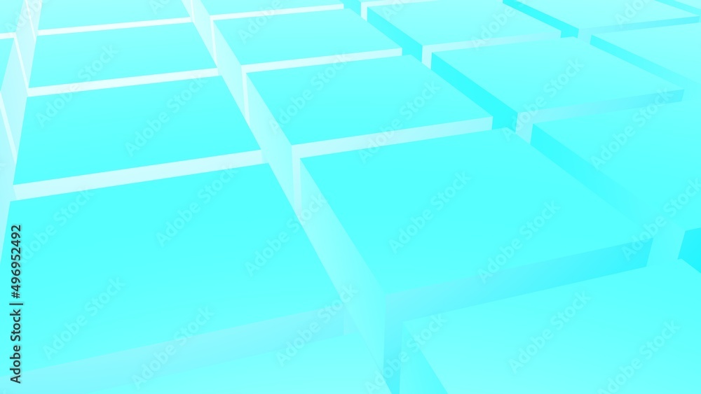 Poster cubic abstract background. rendering an image.