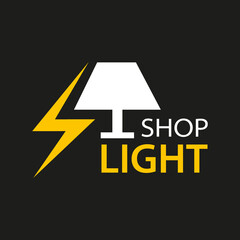 Vector logo of an electronics store, light