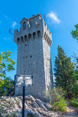 View of the Montale, the third tower of San Marino