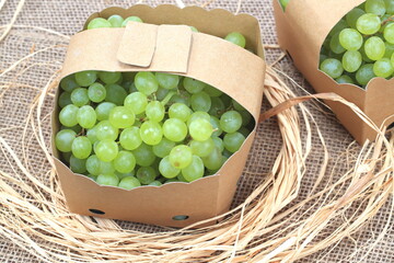 Fresh Ripe White Grapes