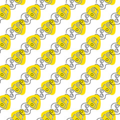 Abstract geometric seamless pattern design