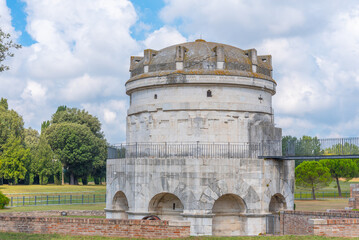 Teodorico Mausoleum in Italian town Ravenna
