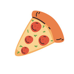 flat pizza slice design