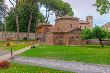 Mausoleo di Galla Placidia in Italian town Ravenna