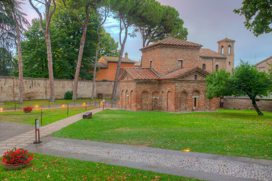 Mausoleo di Galla Placidia in Italian town Ravenna