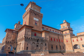Castello Estense in the Italian town Ferrara