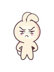 angry bunny design