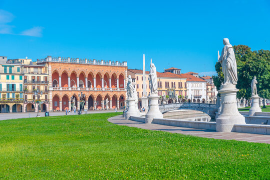 Loggia Amulea at Piazza Prato della Valle in the Italian town Padua