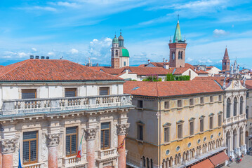 Church of St. Vincent at the Piazza dei Signori square in the Italian town Vicenza