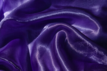 Obraz premium Texture of color shiny cloth, closeup