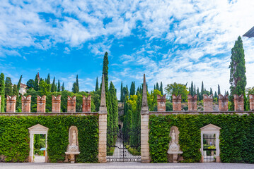 Giardino Giusti garden in Italian town Verona