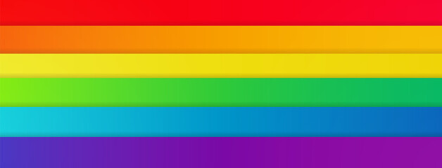Colorful rainbow flag papercut art style vector background for LGBT PRIDE