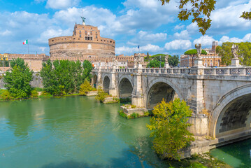 Castel Sant'Angelo in the Italian capital Rome © dudlajzov