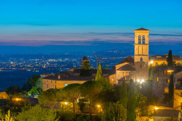 Church of Santa Maria Maggiore in Italian town Assisi