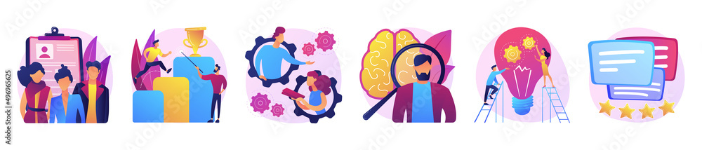 Canvas Prints careers vector concept metaphors.