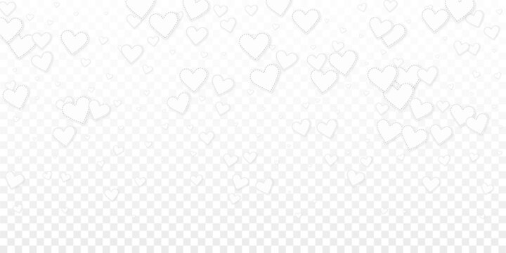 White heart love confettis. Valentine's day gradie © Begin Again