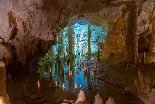Grotte di Frasassi caves in Italy