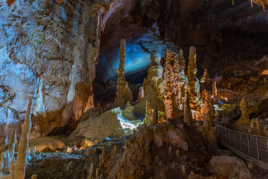 Grotte di Frasassi caves in Italy