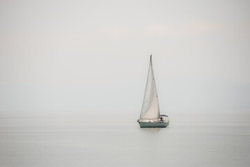 sailboat on the calm sea