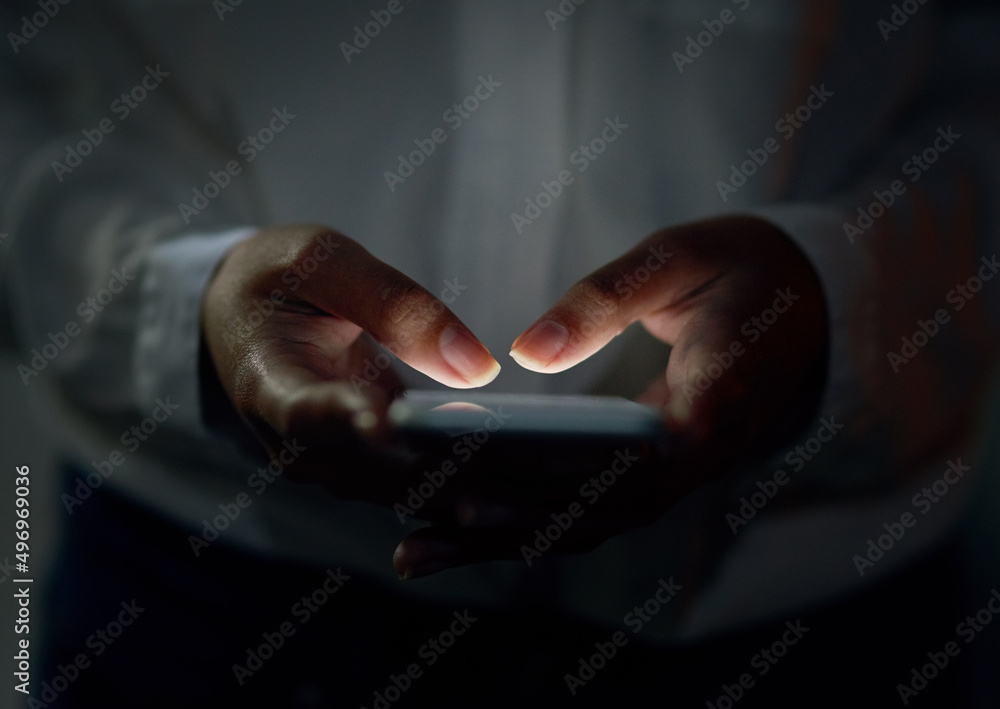 Poster fingers can talk too. cropped shot of an unrecognizable woman using a cellphone.