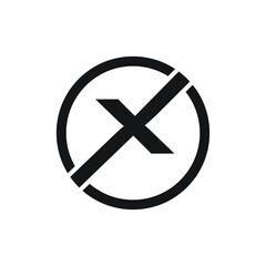 creative Letter X, XO, OX initial logo design