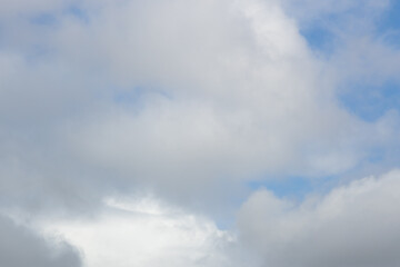Blue sky with white clouds
