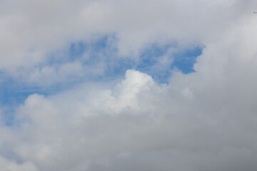 Blue sky with white clouds
