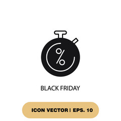 black friday icons  symbol vector elements for infographic web