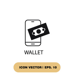 wallet icons  symbol vector elements for infographic web