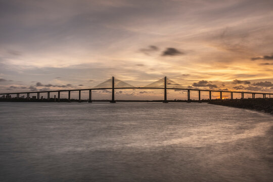 Sun Set at Newton Navarro brigde