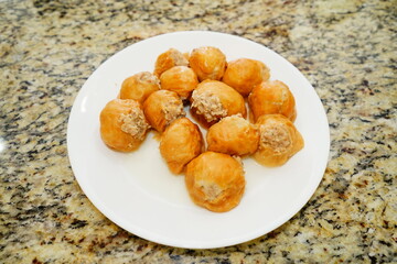 tofu stuffed meat: Chinese style food