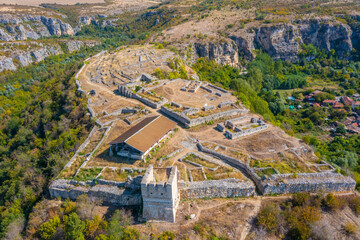 Ruins of Cherven fortress in Bulgaria