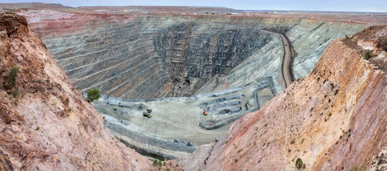 Panoramic aerial view of Gwalia underground mine