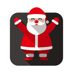 Santa Claus, simple Christmas element flat icon design