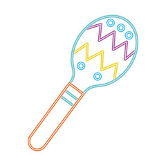colorful maraca icon