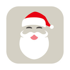 Merry Christmas concept with Christmas hat and Santa white beard