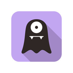 Halloween flat icon design set vector illustration