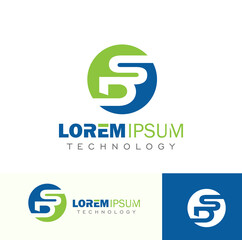 DS Letters Monogram Logo Initial Sign