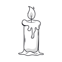 burning candle icon