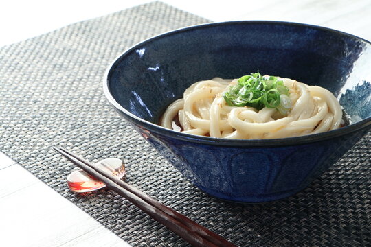 美味しそうな日本のぶっかけうどん