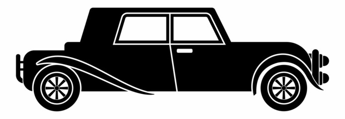 saloon car icon, saloon car vector sign symbol of transportations