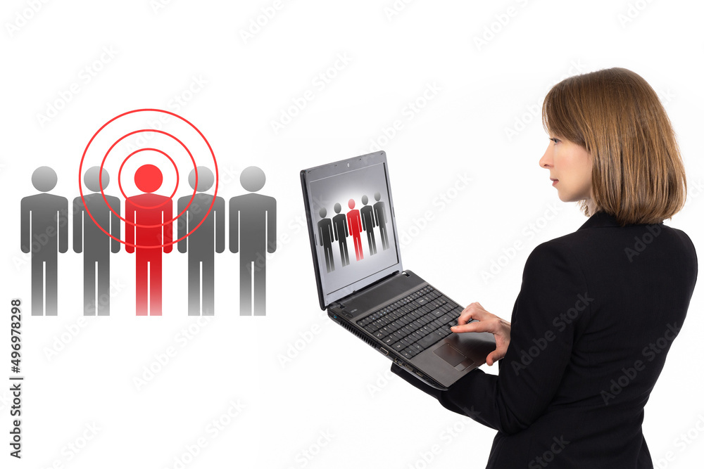 Poster person identification. biometric security system. artificial intelligence. biometric identification.