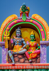 Obraz premium Padavettamman Kovil or Padavettamman Temple at Kannathur Reddykuppam or Reddikuppam, Kanchipuram, Tamil Nadu-603002, South India.