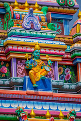 Fototapeta na wymiar Padavettamman Kovil or Padavettamman Temple at Kannathur Reddykuppam or Reddikuppam, Kanchipuram, Tamil Nadu-603002, South India.