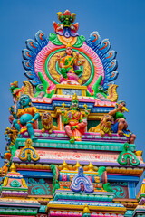Obraz na płótnie Canvas Padavettamman Kovil or Padavettamman Temple at Kannathur Reddykuppam or Reddikuppam, Kanchipuram, Tamil Nadu-603002, South India.