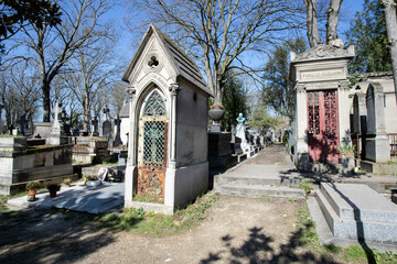 Pere Lachaise Cemetery in Paris, France