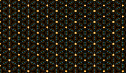 Pattern Abstract geometric colorful seamlessbackground . Psychedelic mandala, beautiful. Cross repeated squares and blocks background. Image contain certain grain or noise and soft focus.